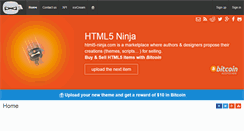 Desktop Screenshot of html5-ninja.com