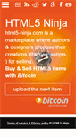 Mobile Screenshot of html5-ninja.com