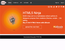 Tablet Screenshot of html5-ninja.com